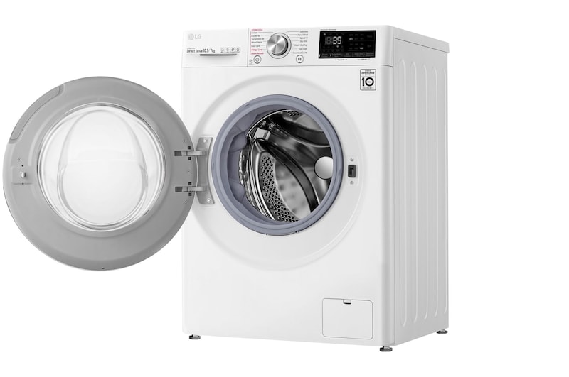 LG 10.5/7kg Washer Dryer White LG Turbowash360™, FWV917WTSE