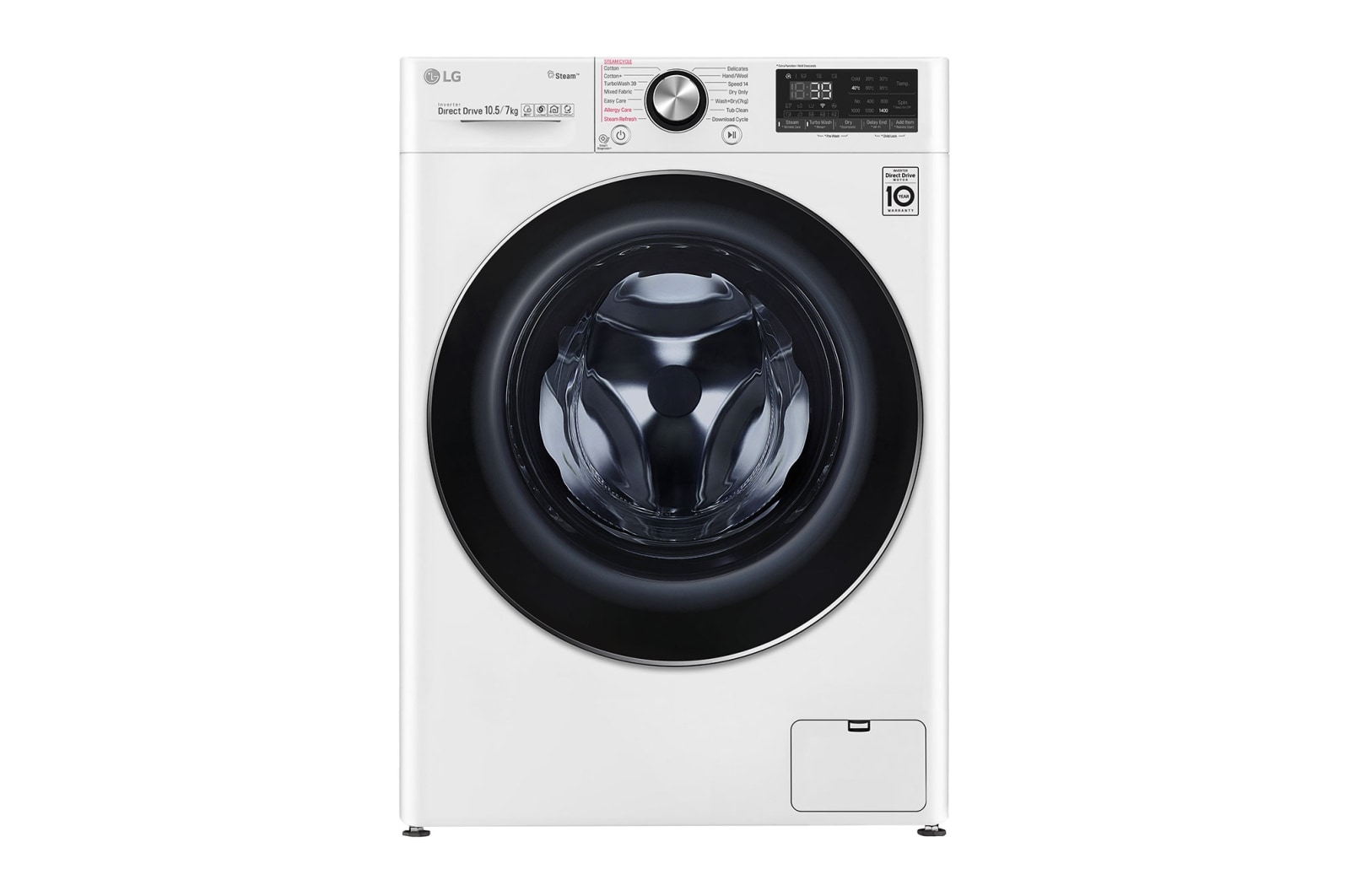 LG Turbowash360™ FWV917WTS 10.5/7Kg 1400 Spin Washer Dryer – White, FWV917WTS