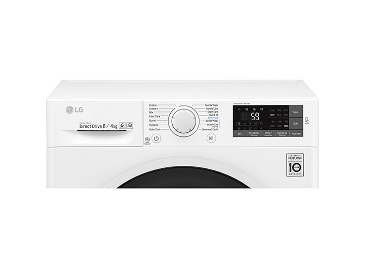 LG 8/4 KG Condensor Washer Dryer with multiple Wash Programs and Smart ThinQ™ connectivity, W5J6AM0WW