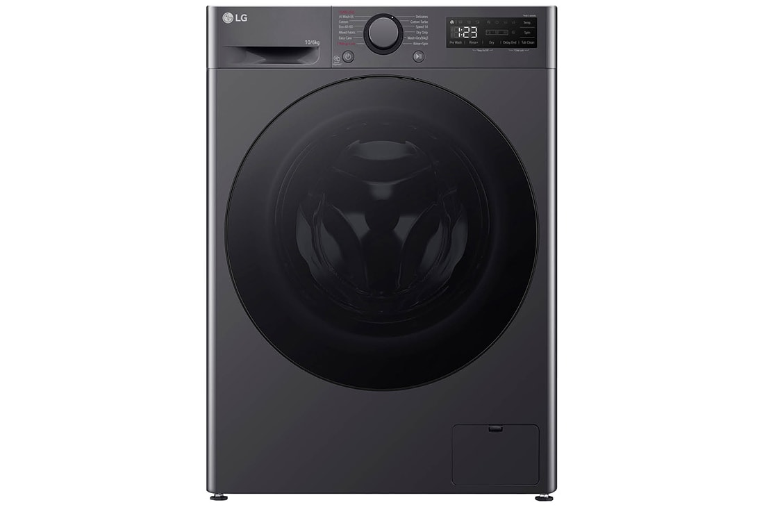Front view of 10kg/6kg TurboWash™ Washer Dryer Slate Grey - FWY606GBLN1