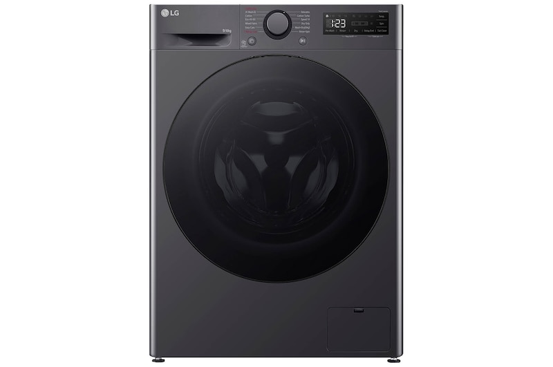 Front view of 9kg/6kg TurboWash™ Washer Dryer Slate Grey - fwy696gbln1