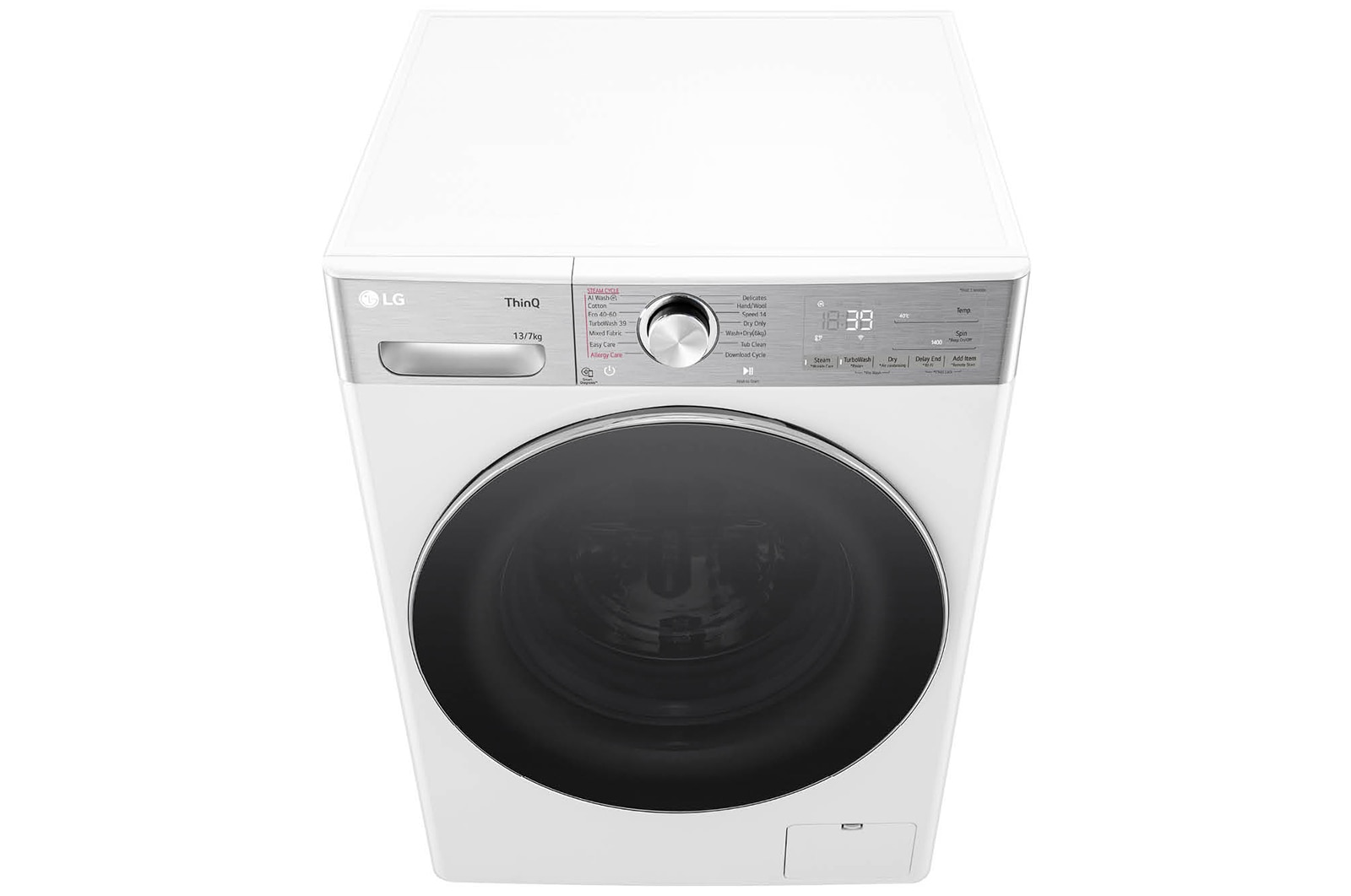 top left perspective drawer open view