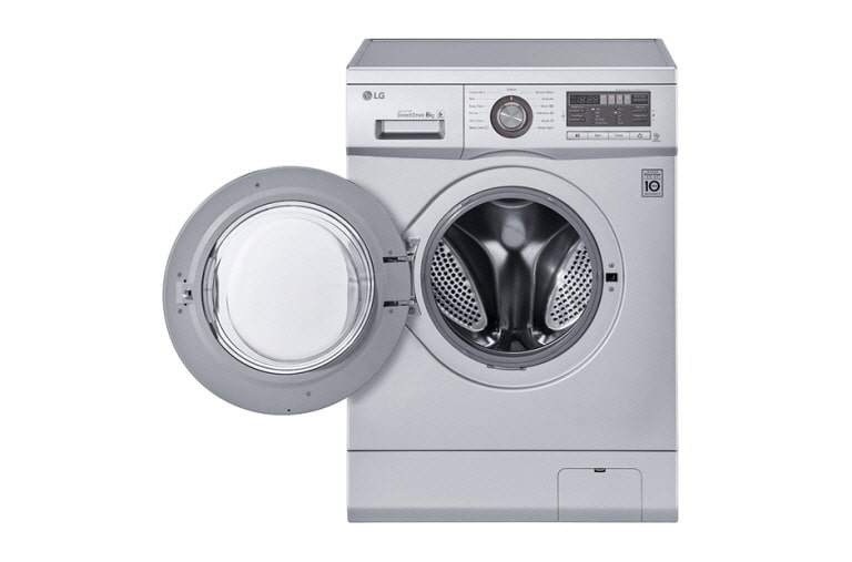 LG 8KG 6 Motion DD Washing Machine With Stylish Chrome Door, F1296TDA5