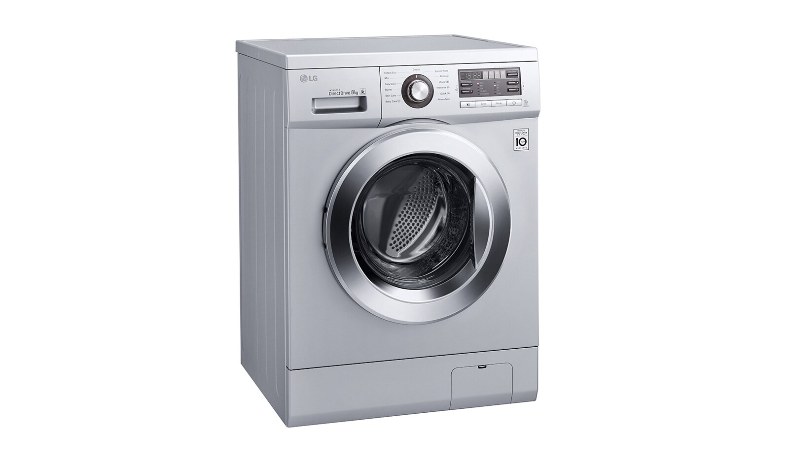 LG 8KG 6 Motion DD Washing Machine With Stylish Chrome Door, F1296TDA5