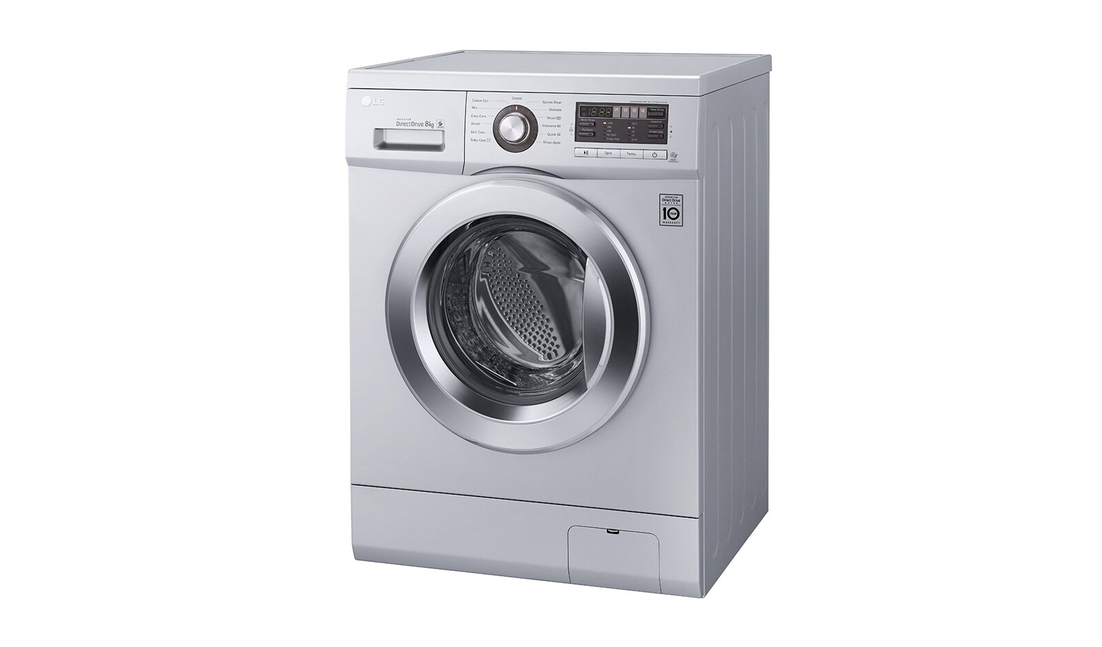 LG 8KG 6 Motion DD Washing Machine With Stylish Chrome Door, F1296TDA5