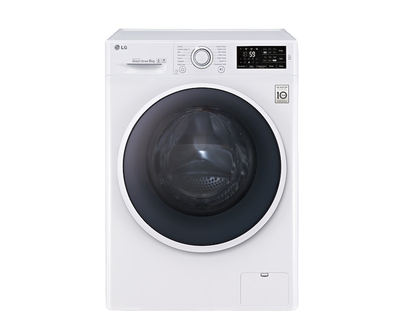 Front view of 8KG 6 MOTION DD WASHING MACHINE F12U2TDN0