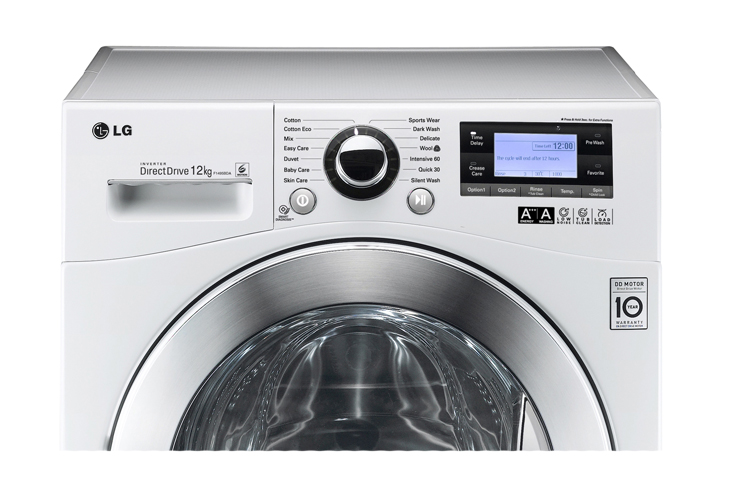 LG 12KG 6 MOTION DD WASHING MACHINE WITH STYLISH CHROME DOOR, F1495BDA