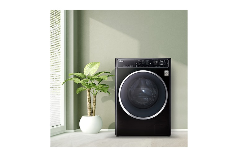 LG 10kg 6 Motion Direct Drive Washing Machine with TurboWash™ and TrueSteam™, F14U1JBS8