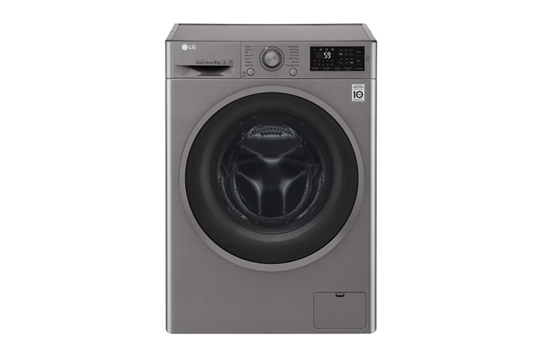 Front view of 8KG Washing Machine with multiple Wash Programs and Smart ThinQ connectivity F2J6TN8S