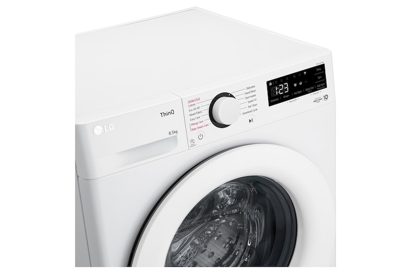 LG 8.5kg Washing Machine AI DD™, White, F2V308WSWH