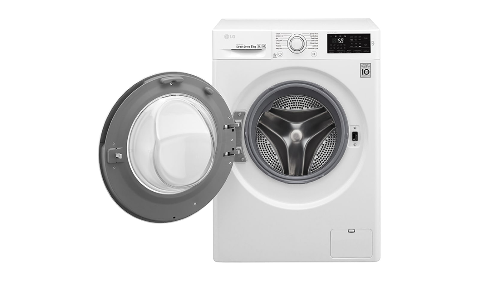 LG 8KG Washing Machine with multiple Wash Programs and SmartThinQ connectivity, F4J5TN3W