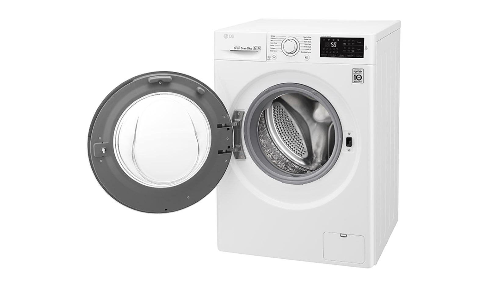 LG 8KG Washing Machine with multiple Wash Programs and SmartThinQ connectivity, F4J5TN3W