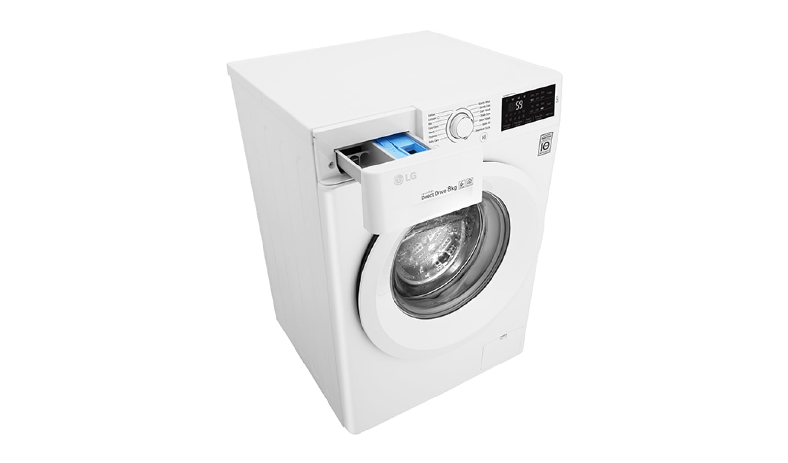 LG 8KG Washing Machine with multiple Wash Programs and SmartThinQ connectivity, F4J5TN3W