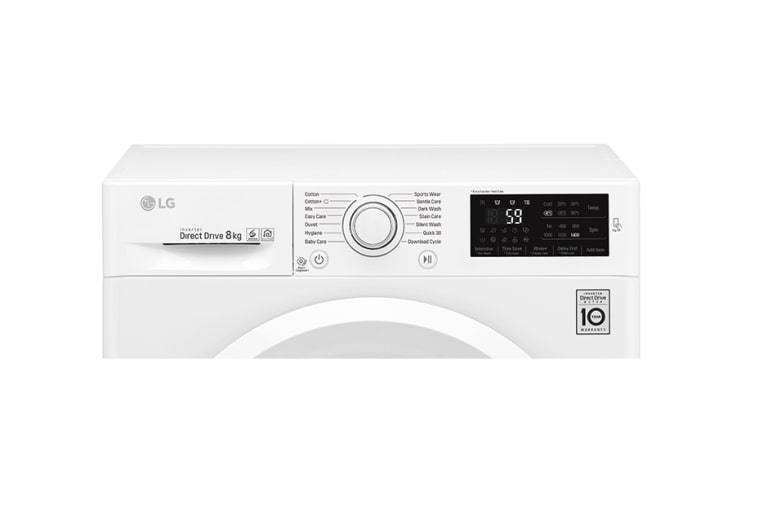 LG 8KG Washing Machine with multiple Wash Programs and SmartThinQ connectivity, F4J5TN3W