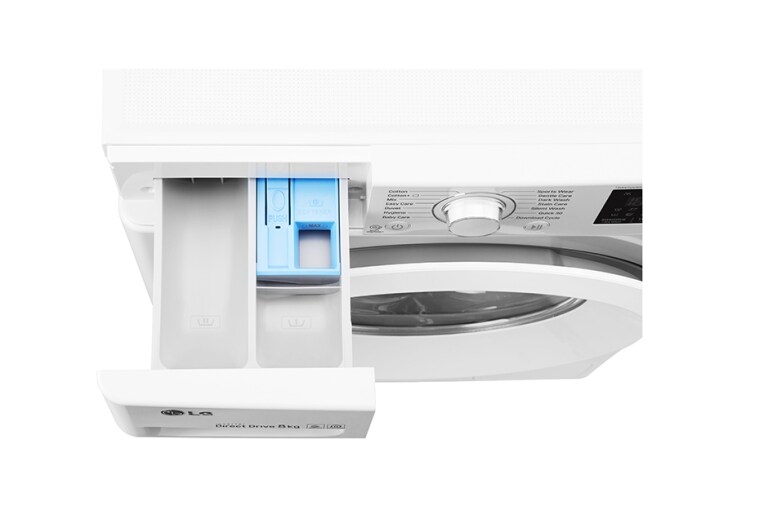 LG 8KG Washing Machine with multiple Wash Programs and SmartThinQ connectivity, F4J5TN3W