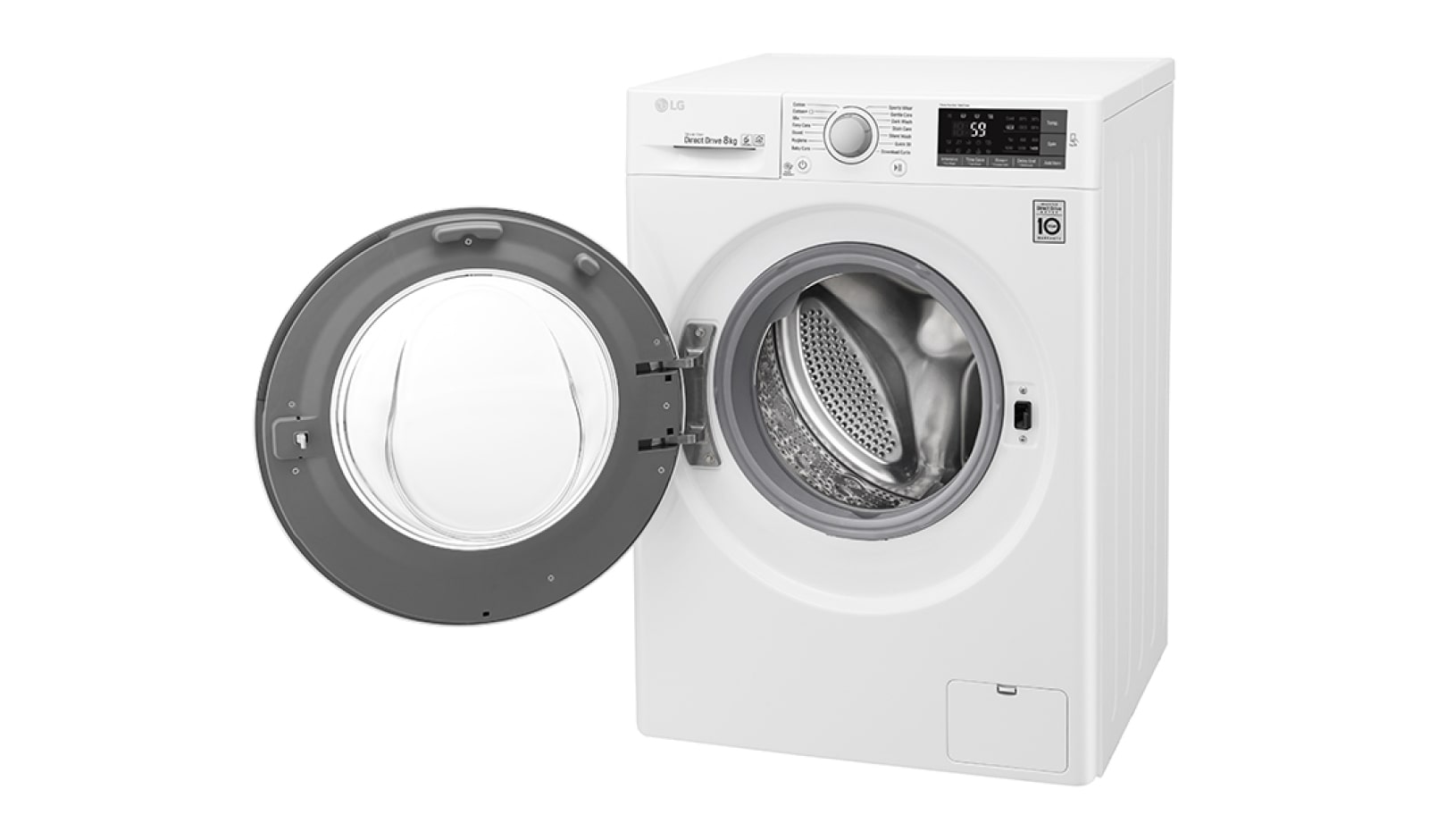 LG 8KG Washing Machine with multiple Wash Programs and Smart ThinQ connectivity, F4J5TN4WW