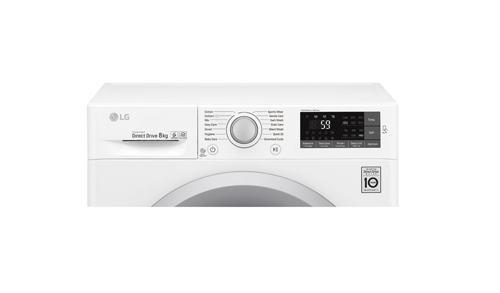 LG 8KG Washing Machine with multiple Wash Programs and Smart ThinQ connectivity, F4J5TN4WW