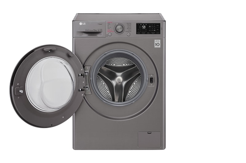 LG Steam™ F4J610SS 10kg 1400 Spin Washing Machine - Graphite, F4J610SS