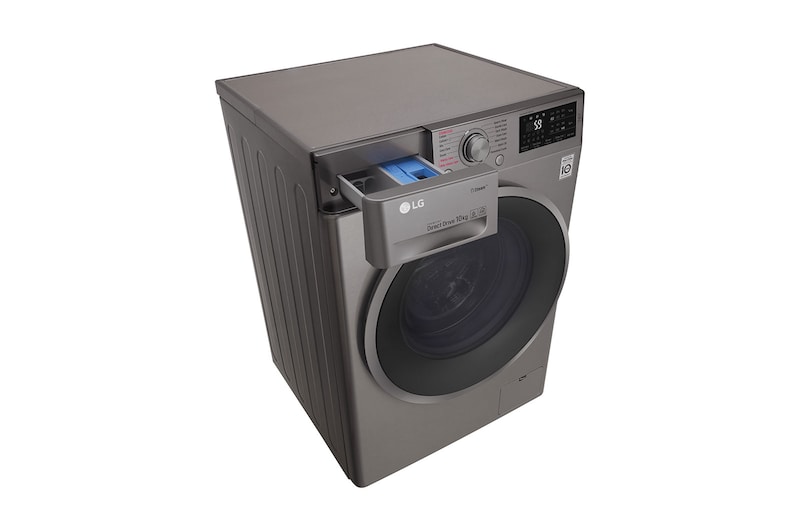 LG Steam™ F4J610SS 10kg 1400 Spin Washing Machine - Graphite, F4J610SS