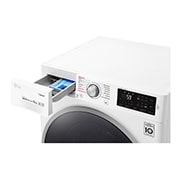 LG Steam™ F4J6JY1W 10Kg 1400 Spin Washing Machine - White, F4J6JY1W