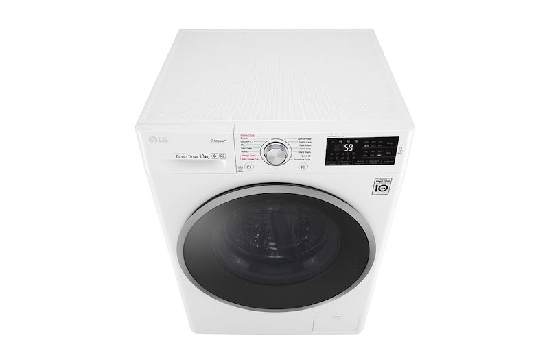 LG Steam™ F4J6JY1W 10Kg 1400 Spin Washing Machine - White, F4J6JY1W