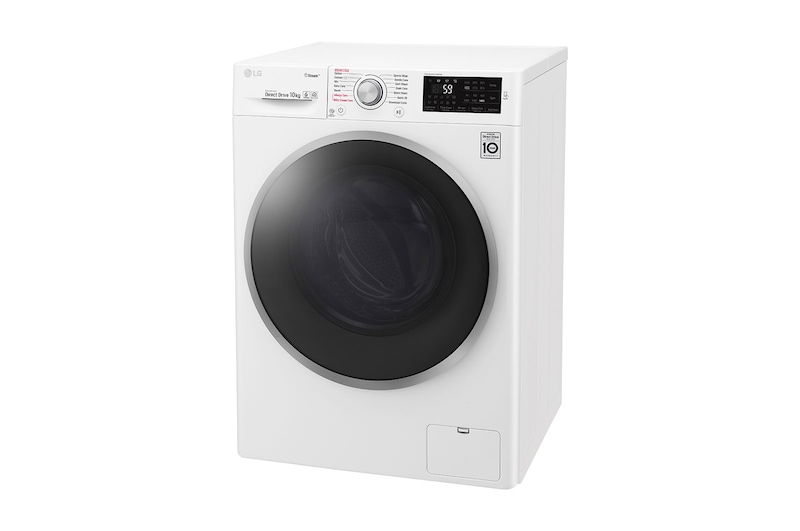 LG Steam™ F4J6JY1W 10Kg 1400 Spin Washing Machine - White, F4J6JY1W