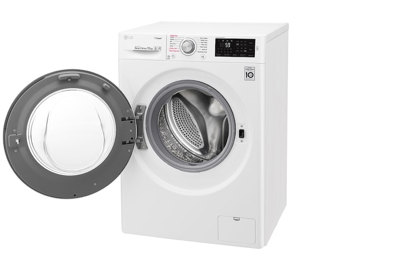 LG Steam™ F4J6JY1W 10Kg 1400 Spin Washing Machine - White, F4J6JY1W