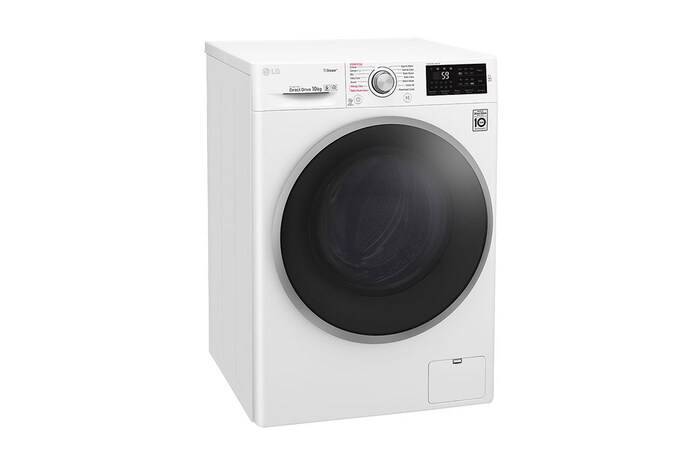 LG Steam™ F4J6JY1W 10Kg 1400 Spin Washing Machine - White, F4J6JY1W