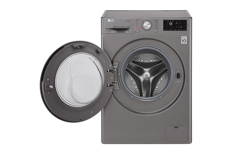 LG Steam™ F4J6JY2S 10Kg 1400 Spin Washing Machine - Graphite, F4J6JY2S