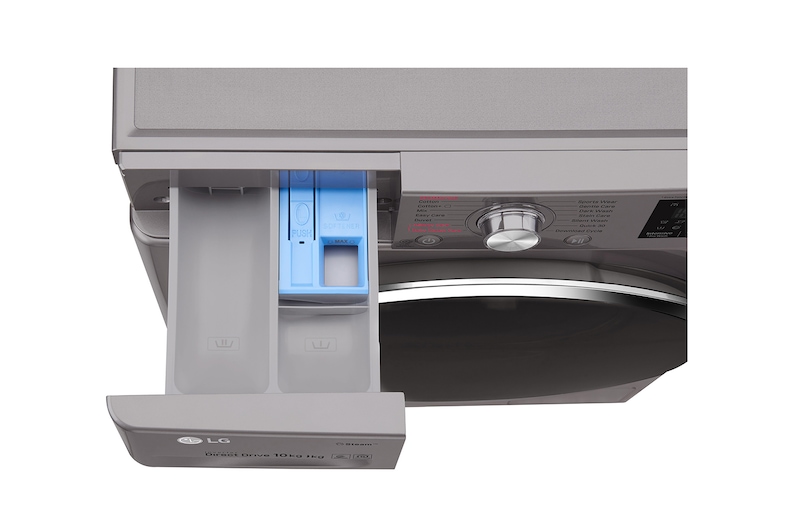 LG Steam™ F4J6JY2S 10Kg 1400 Spin Washing Machine - Graphite, F4J6JY2S