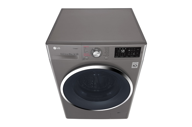 LG Steam™ F4J6JY2S 10Kg 1400 Spin Washing Machine - Graphite, F4J6JY2S