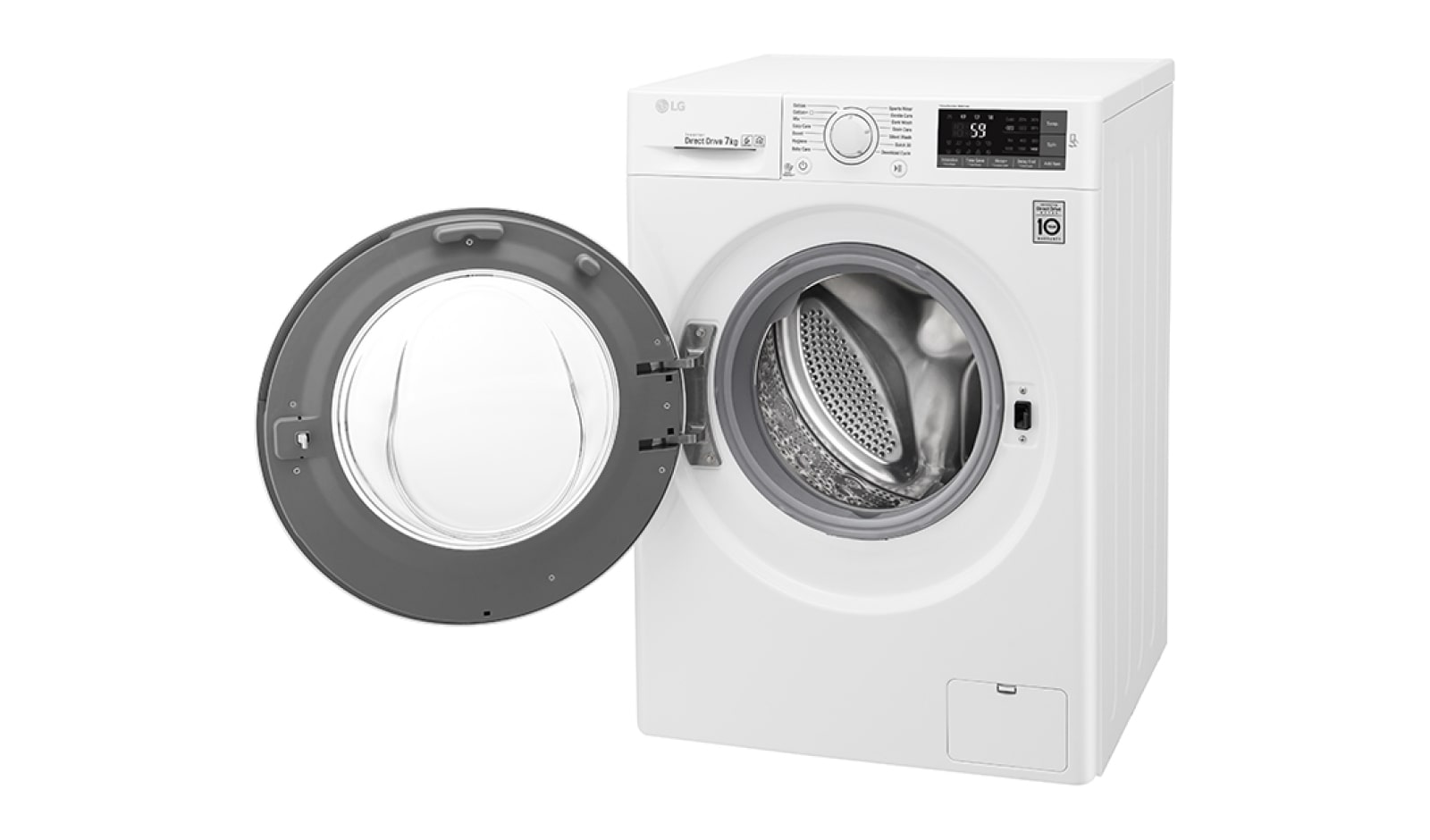 LG 7KG Washing Machine with multiple Wash Programs and Smart ThinQ connectivity, F4J6QN0WW