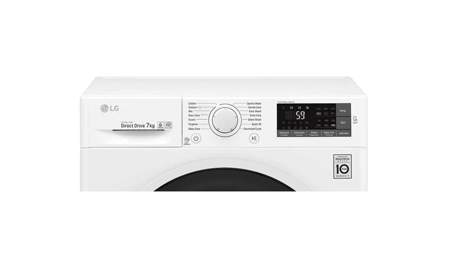 LG 7KG Washing Machine with multiple Wash Programs and Smart ThinQ connectivity, F4J6QN0WW