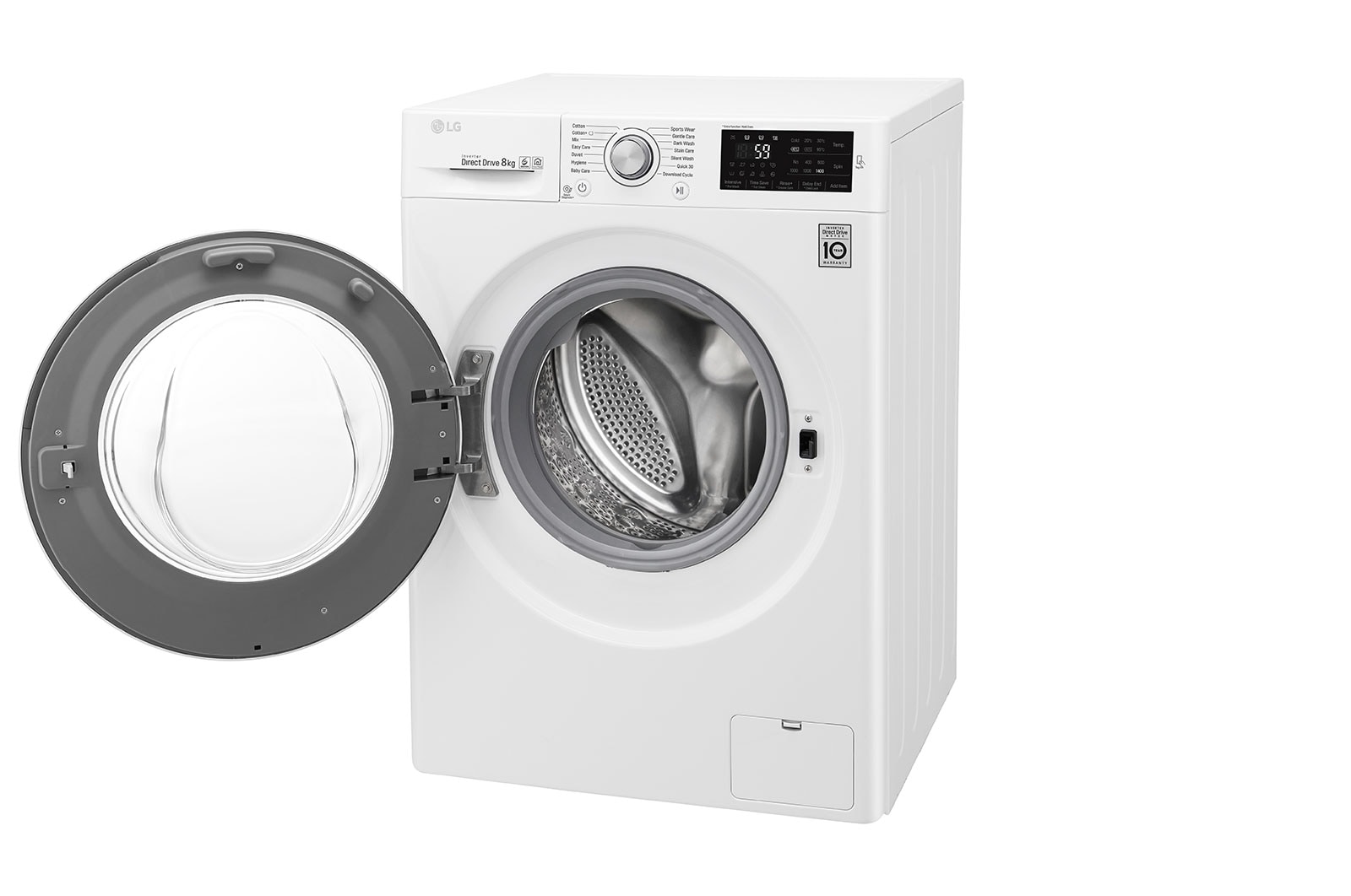 LG 8KG Washing Machine with multiple Wash Programs and Smart ThinQ connectivity, F4J6TN1W