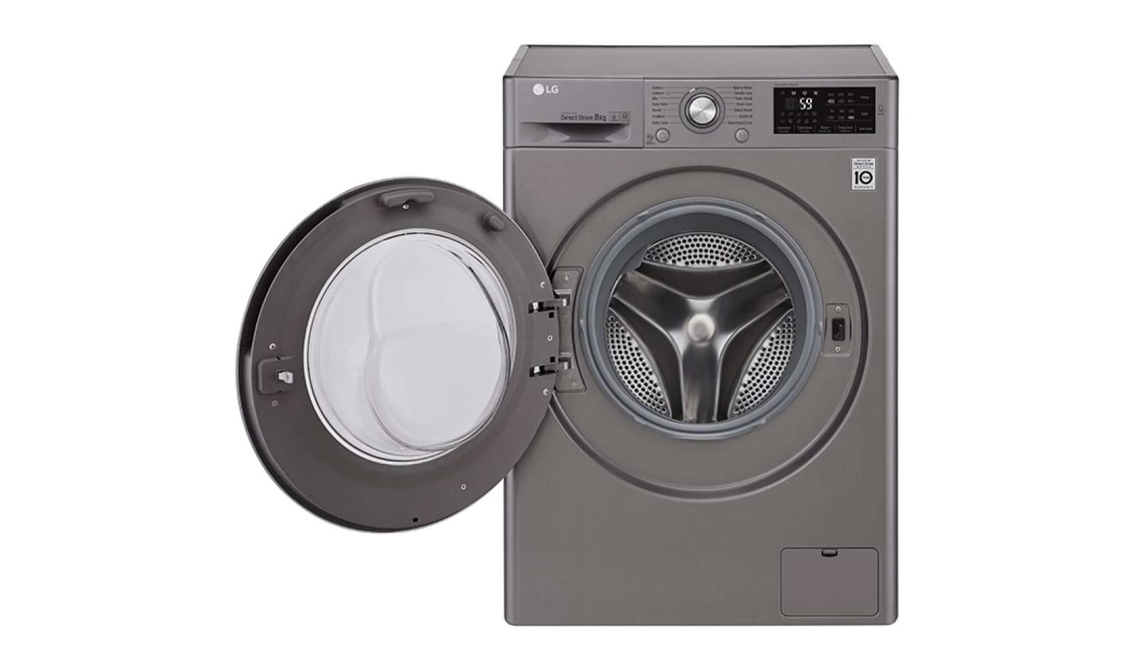 LG 8KG Washing Machine with multiple Wash Programs and Smart ThinQ connectivity, F4J6TN2S