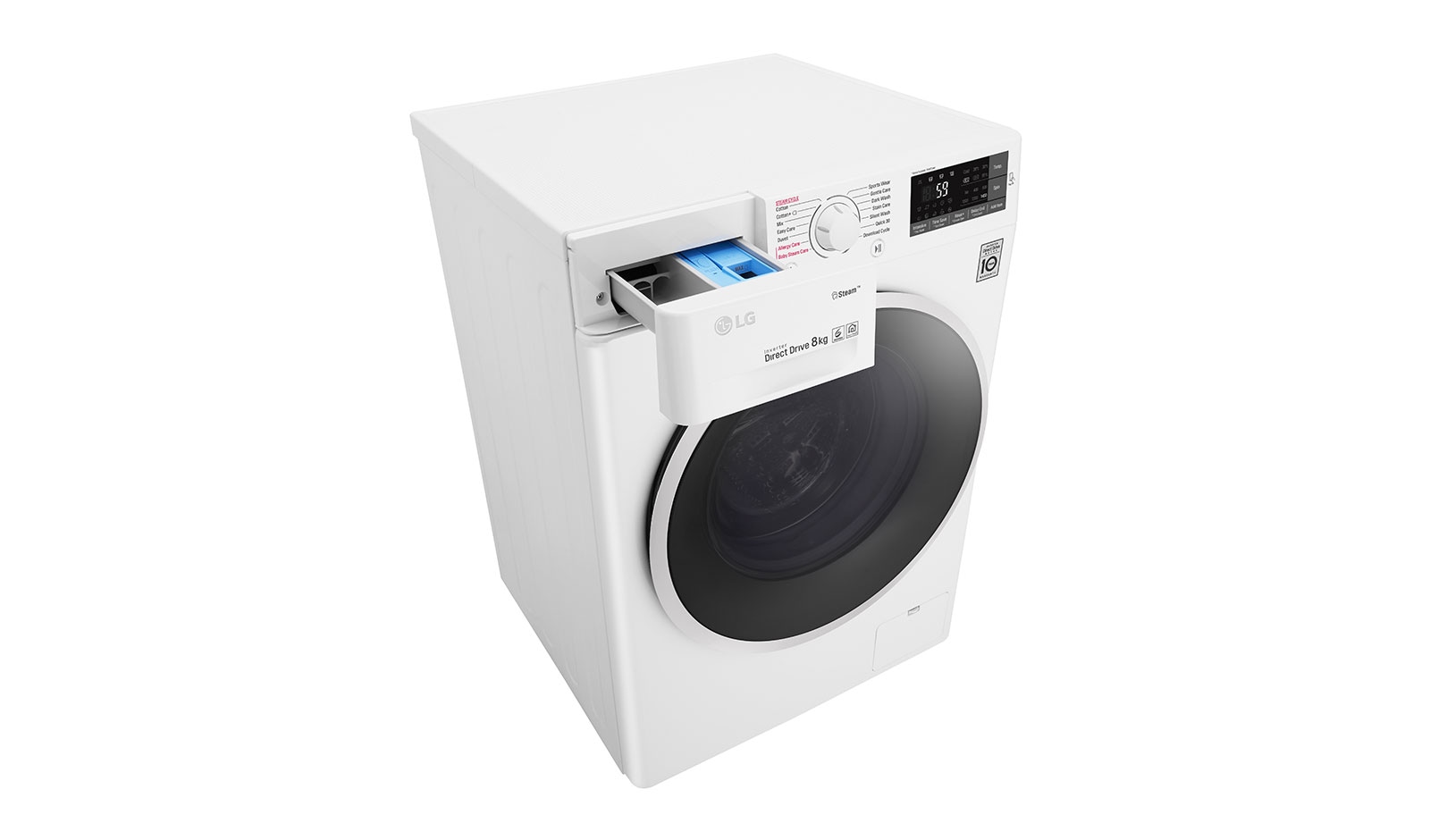 LG 8 KG Washing Machine with Steam technology and Smart ThinQ™ connectivity, F4J6TY0WW