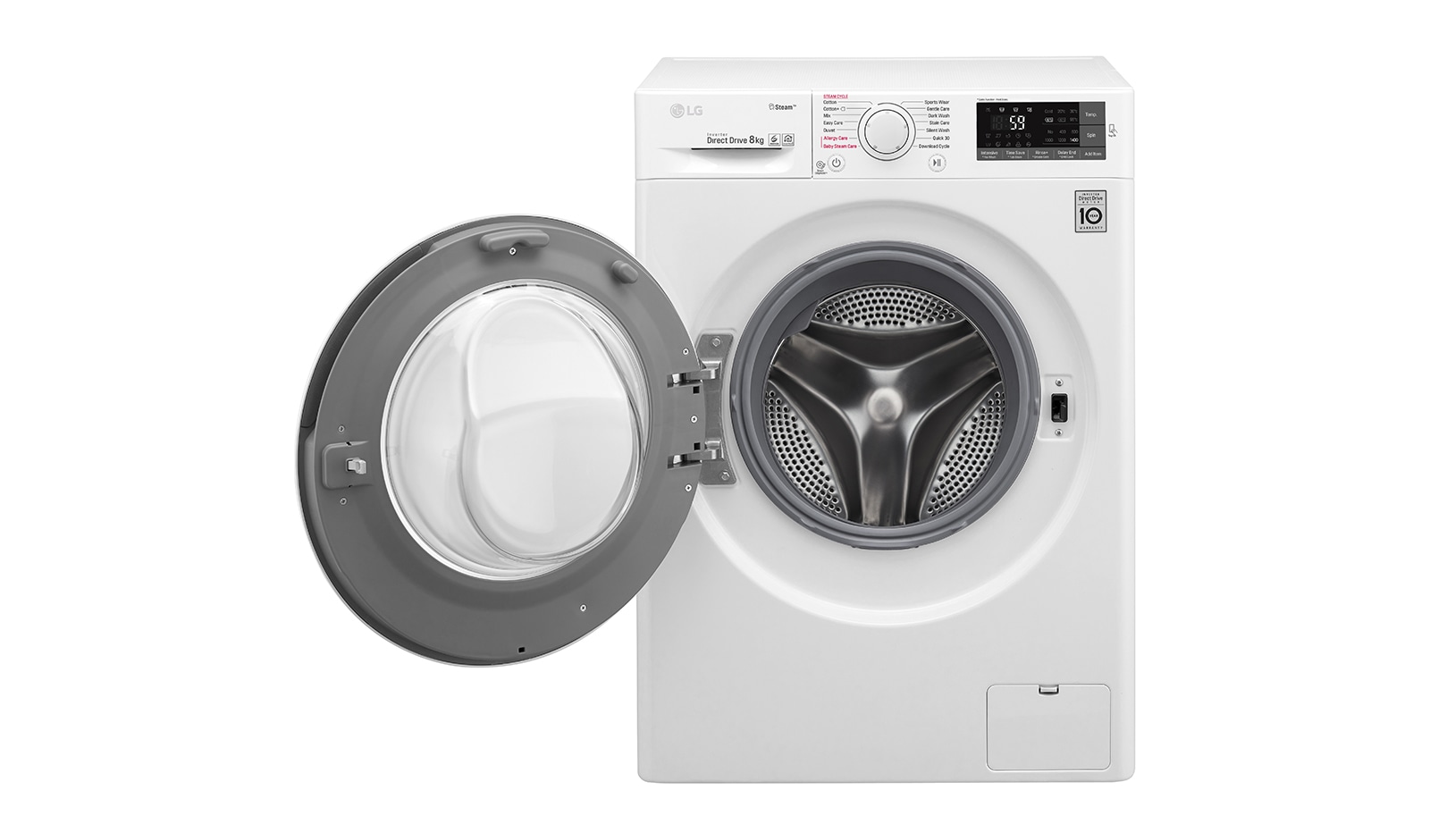 LG 8 KG Washing Machine with Steam technology and Smart ThinQ™ connectivity, F4J6TY0WW
