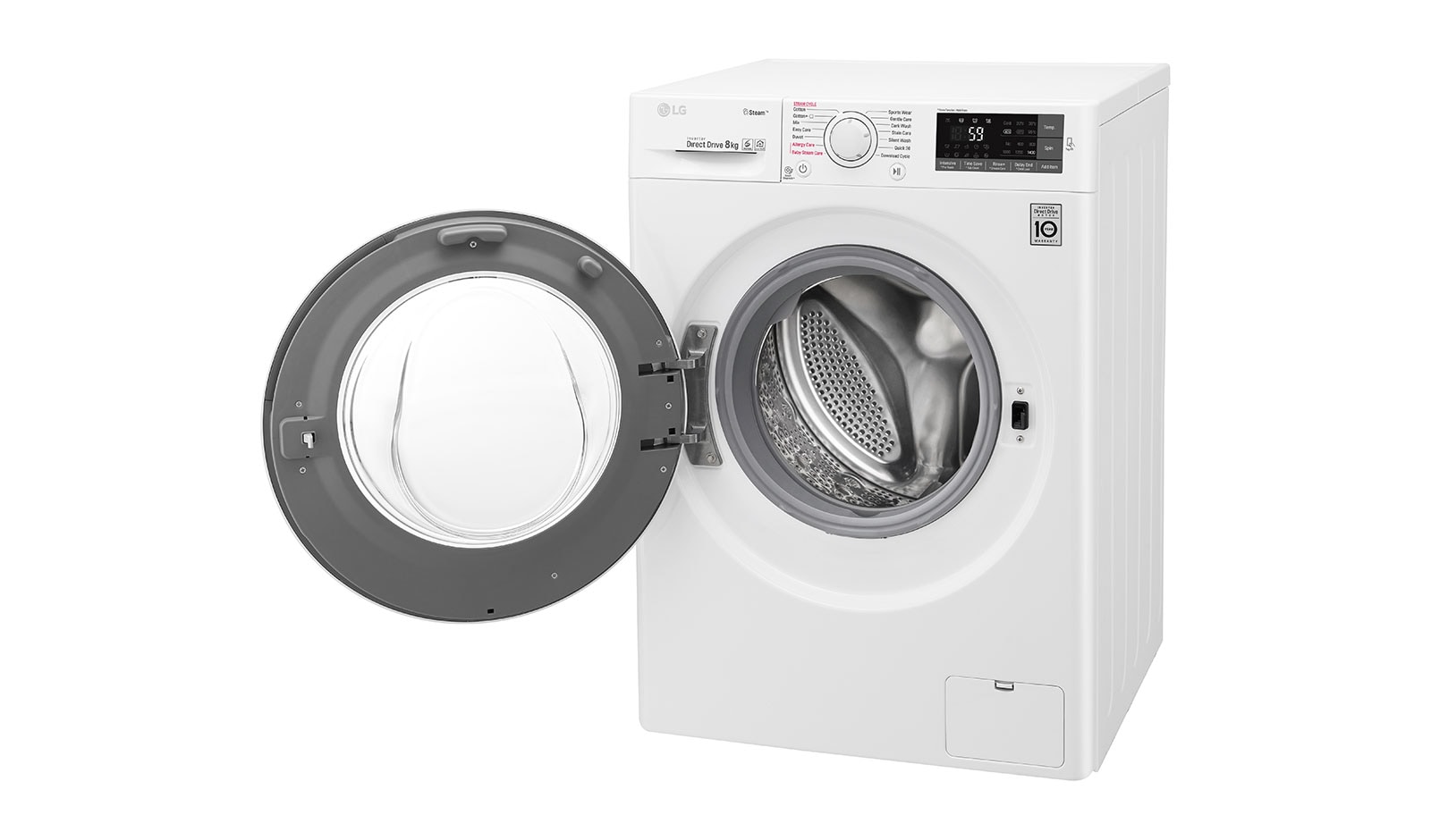 LG 8 KG Washing Machine with Steam technology and Smart ThinQ™ connectivity, F4J6TY0WW