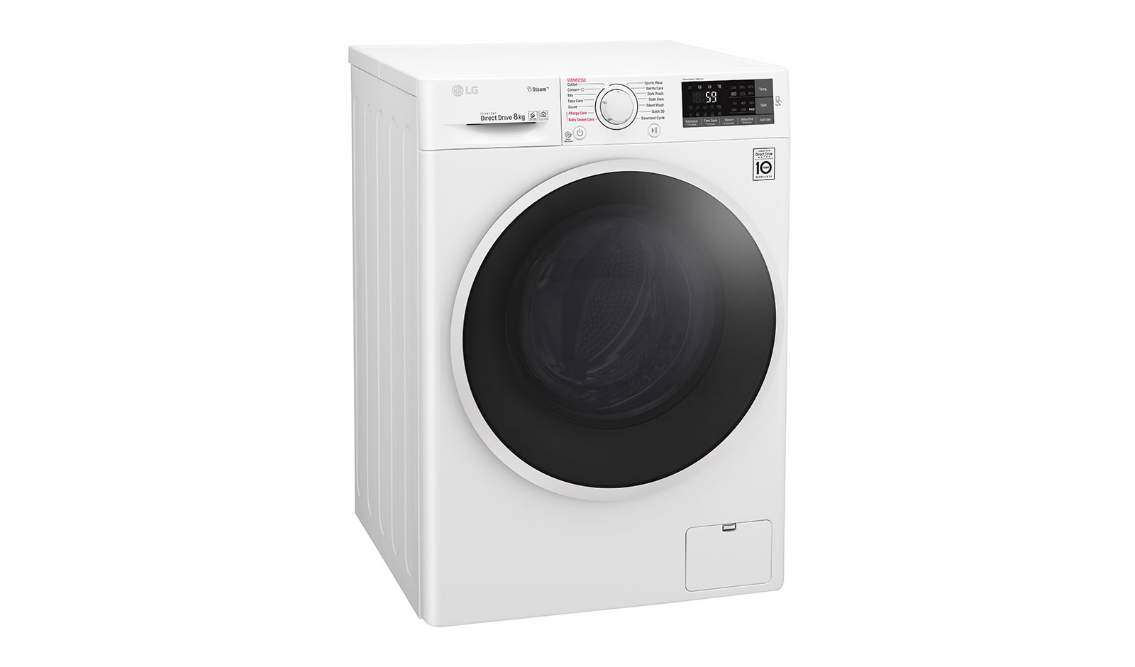 LG 8 KG Washing Machine with Steam technology and Smart ThinQ™ connectivity, F4J6TY0WW