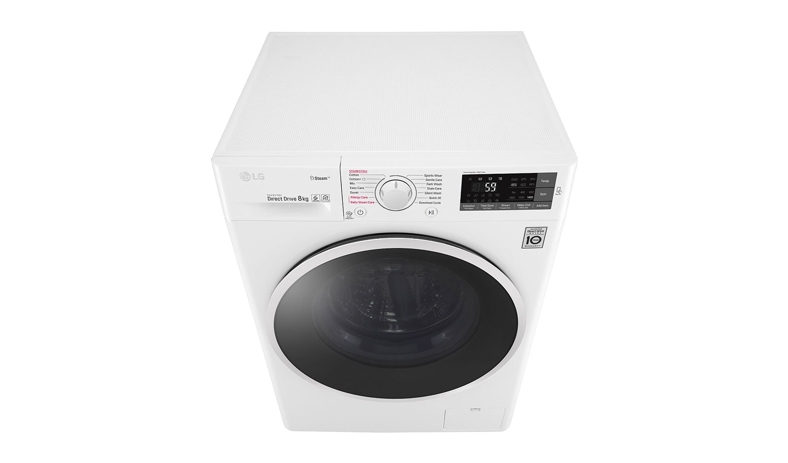 LG 8 KG Washing Machine with Steam technology and Smart ThinQ™ connectivity, F4J6TY0WW