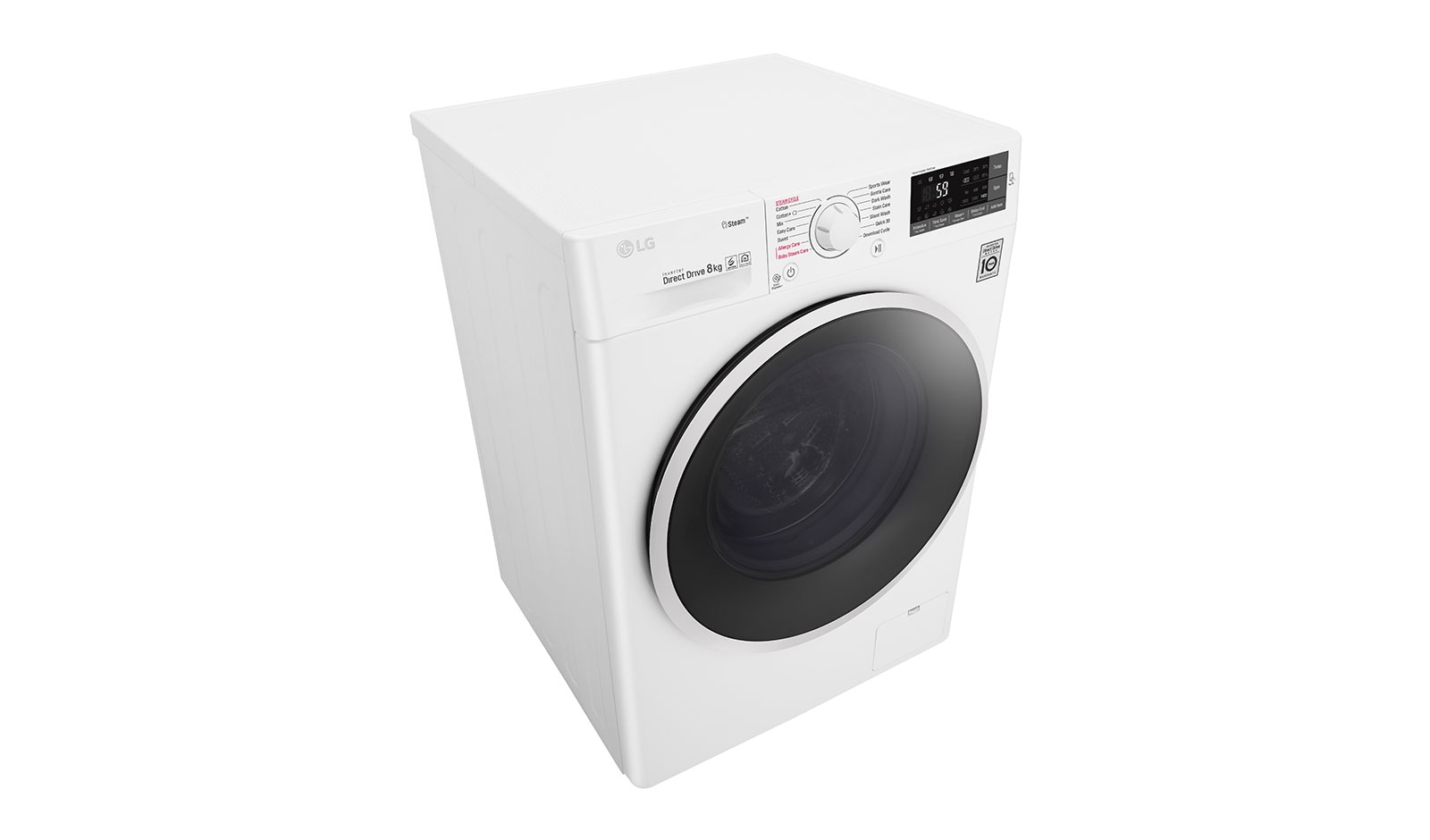 LG 8 KG Washing Machine with Steam technology and Smart ThinQ™ connectivity, F4J6TY0WW
