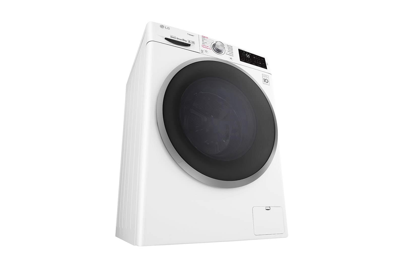 LG Steam™ F4J6TY1W 8Kg 1400 Spin Washing Machine - White, F4J6TY1W