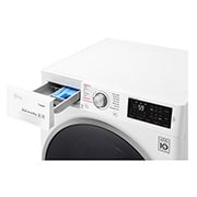 LG Steam™ F4J6TY1W 8Kg 1400 Spin Washing Machine - White, F4J6TY1W
