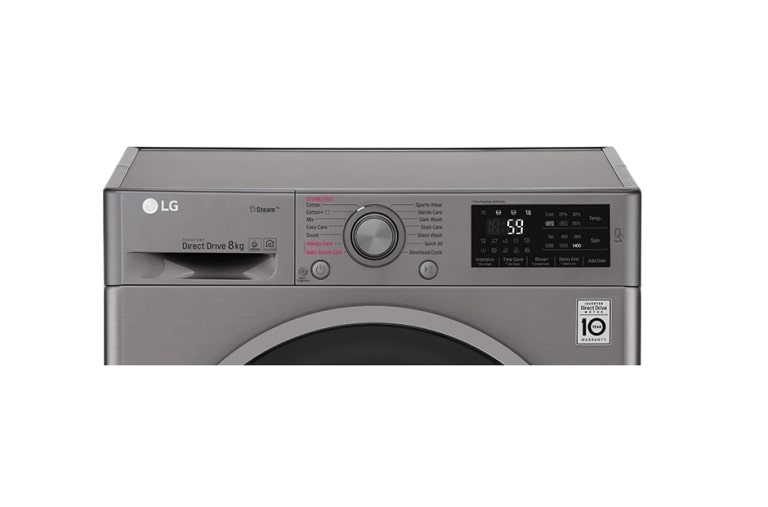 LG 8 KG Washing Machine with Steam technology and Smart ThinQ™ connectivity, F4J6TY8S