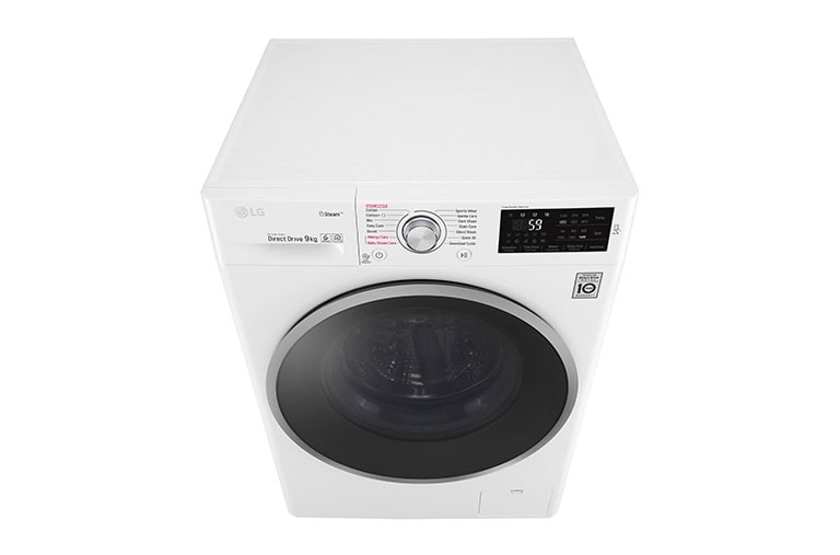 LG Steam™ F4J6VY1W 9Kg 1400 Spin Washing Machine - White, F4J6VY1W
