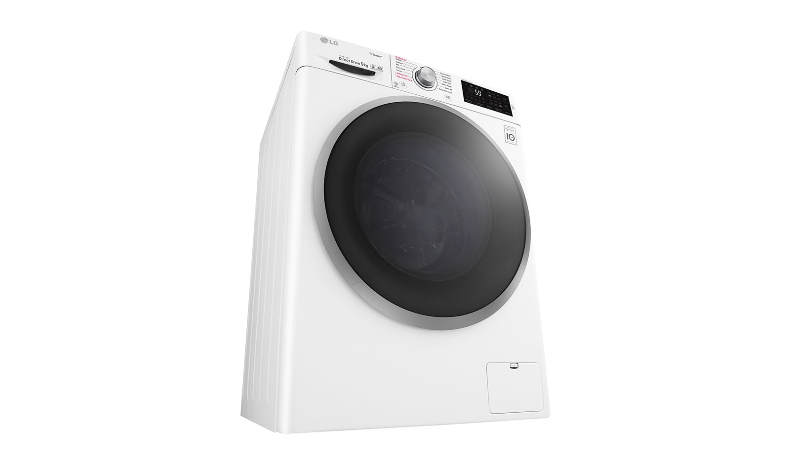LG Steam™ F4J6VY1W 9Kg 1400 Spin Washing Machine - White, F4J6VY1W