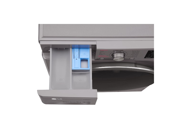 LG Steam™ F4J6VY8S 9Kg 1400 Spin Washing Machine - Graphite, F4J6VY8S