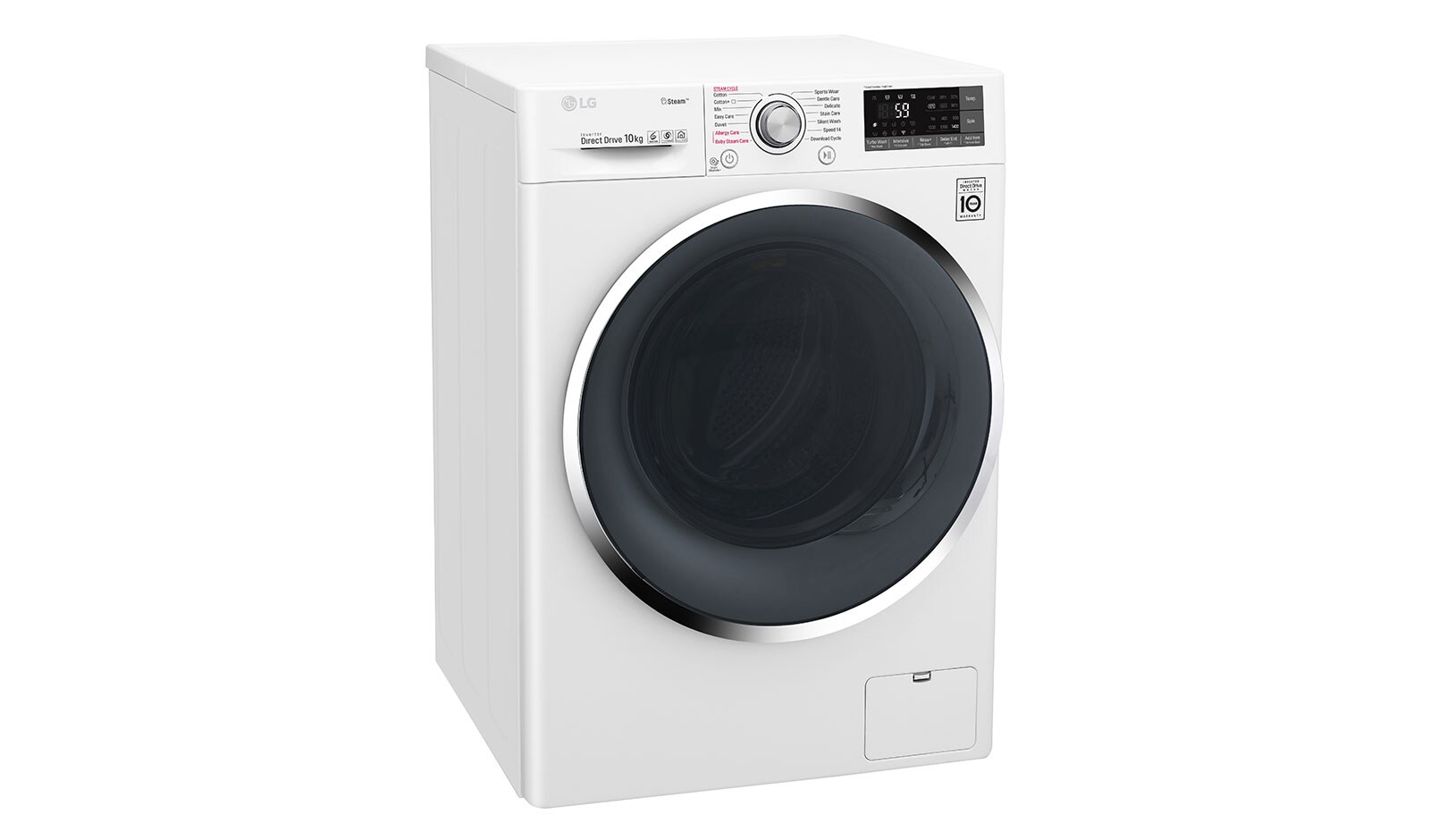 LG 10 KG Smart Washing Machine with Steam and Turbowash™ technology, F4J7JY2W