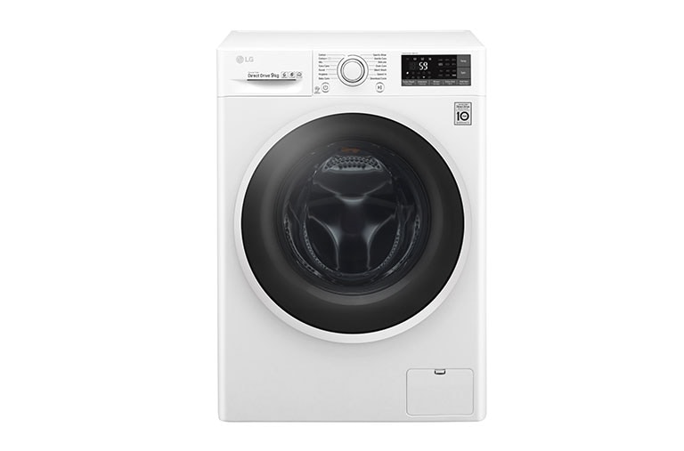 Front view of 9 KG Smart Washing Machine with Turbowash™ technology F4J7VN0W