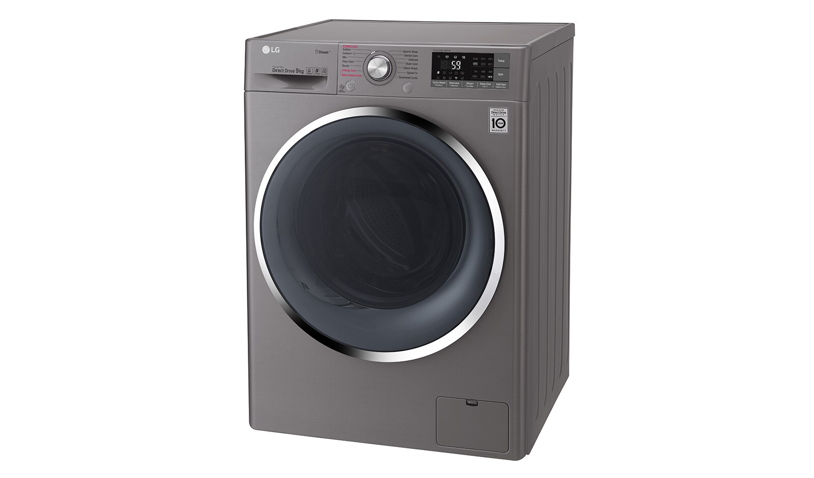 LG 9 KG Smart Washing Machine with Steam and Turbowash™ technology, F4J7VY2S